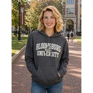 Pro weave Hoodie M BLOOMSBURG UNIVERSITY Huskies MV  Sport Cotton Bl Gray Unisex